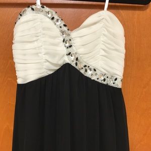 Beaded Strapless Formal Dress